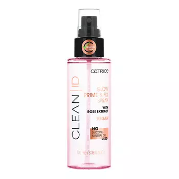 Спрей-праймер для макияжа CATRICE CLEAN ID фиксирующий с мерцанием