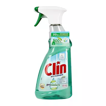 Средство CLIN PRO NATURE для мытья окон, зеркал и стеклянных поверхностей 500 мл