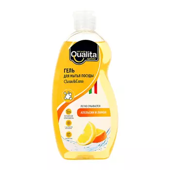 Средство для мытья посуды QUALITA LEMON&ORANGE 500 мл
