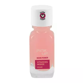 Средство для восстановления и питания ногтей PINK UP NEON POWER с антиоксидантами и экстрактом лесных ягод 11 мл