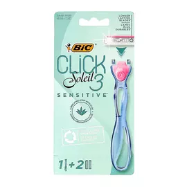 Станок для бритья BIC CLICK 3 SOEIL SENSETIVE с 2 сменными кассетами