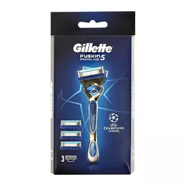 Станок для бритья GILLETTE FUSION PROGLIDE c 3 сменными кассетами Proglide