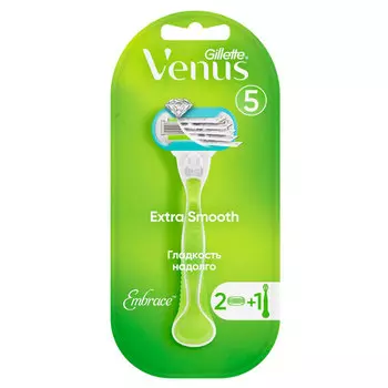 Станок для бритья GILLETTE VENUS EMBRACE с 2 сменными кассетами