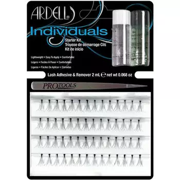 Стартовый набор для наращивания ресниц ARDELL INDIVIDUALS пучки Combo, пинцет, клей, удалитель клея