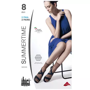 Носки капроновые SUMMERTIME 8 цвет NATURE 2 пары ibici